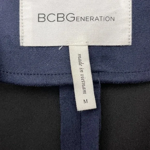 BCBGenerstion Buffalo Plaid Vest Duster Womens M Sleeveless Red Blue Western - Picture 7 of 10